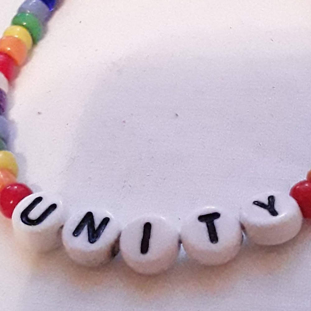 Unity Rainbow Bracelet Handmade - Picture 2 of 7
